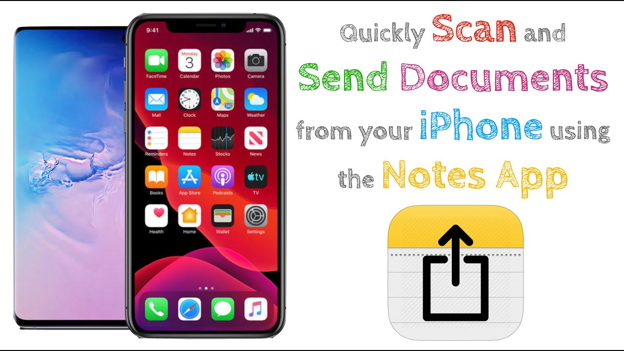 Use Your IPhone Notes App To Scan And Email Documents YouTube