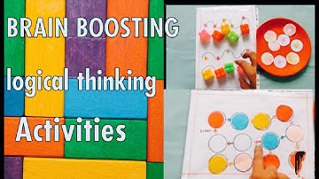 Diy Brain Boosting and logical thinking worksheet for 3-6 years kids #brainboostingactivity