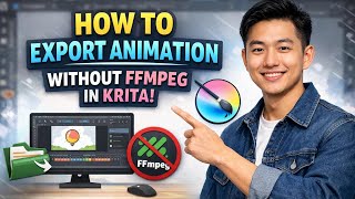 How to EXPORT ANIMATION WITHOUT FFMPEG in Krita (Step by Step)