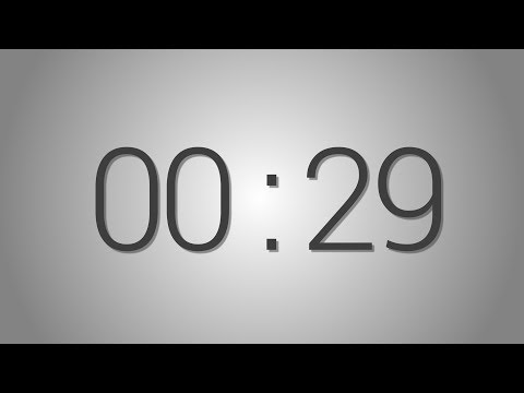 29 Seconds countdown Timer - Beep at the end | Simple Timer (twenty-nine sec)