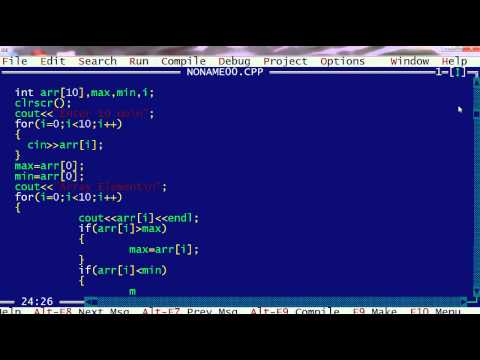 30 C++ MAX AND MIN NO IN ARRAY BY PRIYRANJAN PRASAD
