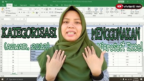 TUTORIAL CARA MUDAH ANALISIS DESKRIPTIF KATEGORISASI AZWAR DI EXCEL | SINGKAT MUDAH DIMENGERTI