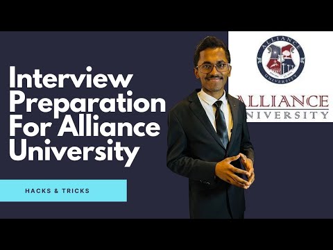 Alliance University Interview Preparation (2022 - 2023)