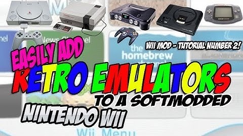 Wii Softmod ADDING RETRO EMULATORS - All you need, Simple to do!