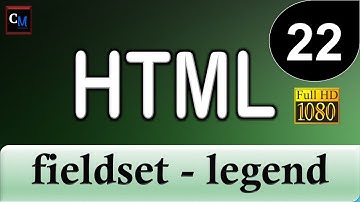 Curso de HTML [Curso HTML Básico] 22 - fieldset - legend