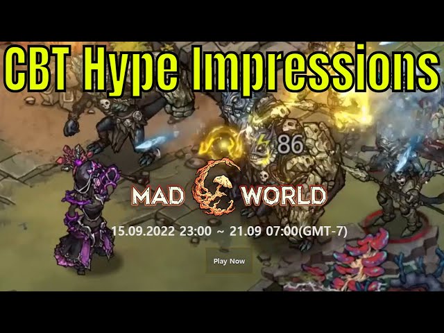 MAD WORLD  GAMEPLAY DO NOVO MMORPG PARA (BROWSER/MOBILE) - MUITO LEVE E  GRATUITO 