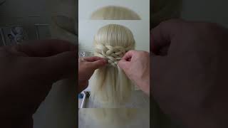 Peinado casual de moño #hairstyle #peinadosfaciles