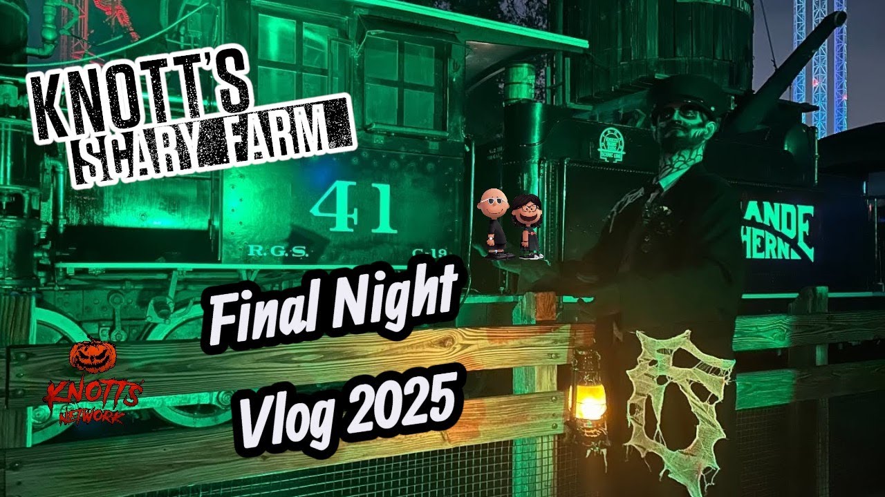 Видеоблог Knott's Scary Farm Final Night, 1 ноября 2025 г.