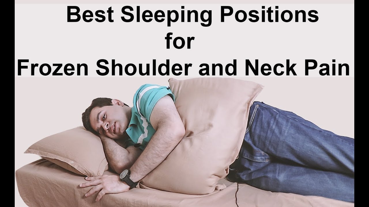 best sleeping position for neck back and shoulder pain