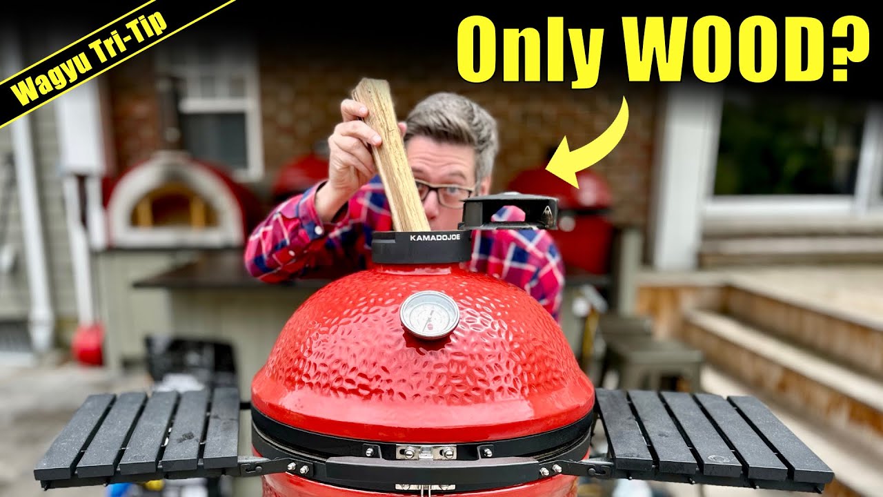 I Cooked a Wagyu Tri Tip With Just WOOD | Kamado Joe Konnected Joe Wood ONLY Fire