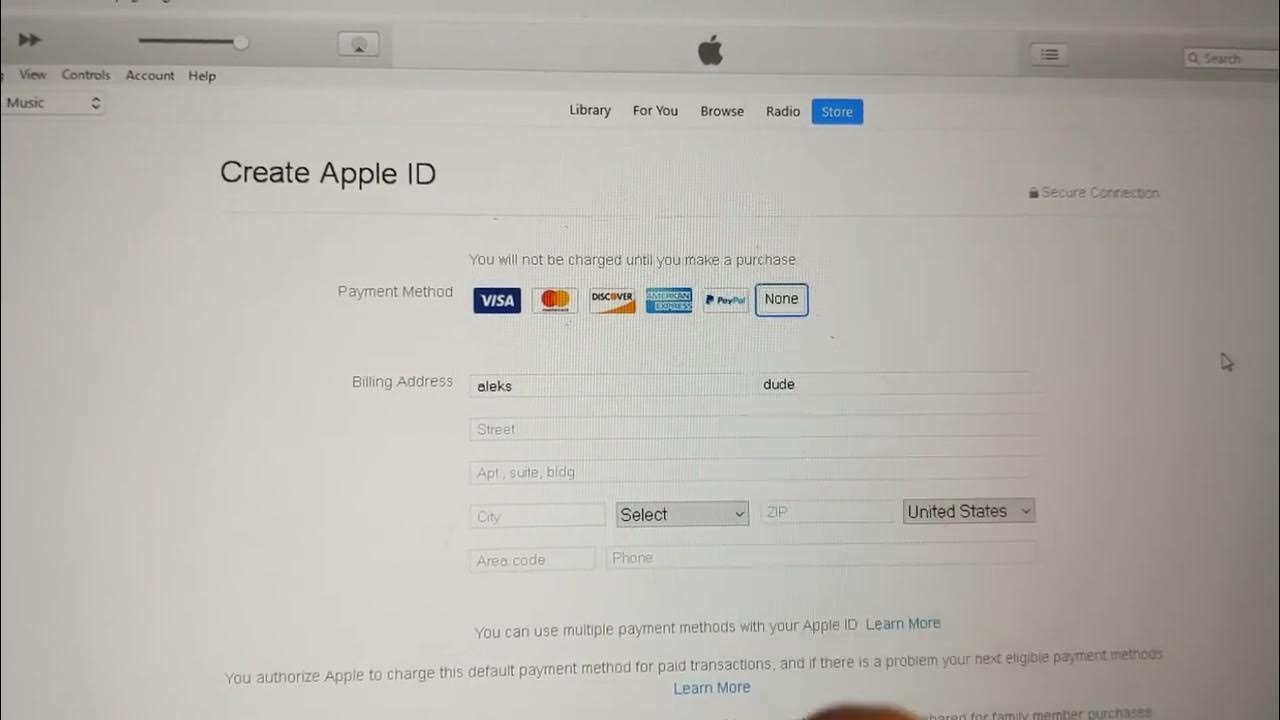 When Creating A New Apple Id With Itunes On PC There Is No Payment when-creating-a-new-apple-id-with-itunes-on-pc-there-is-no-payment
