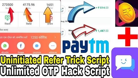 Rozdhan + Injoy App Unlimited Refer Script with Paytm Proof ₹23000 Paytm Cash 😊