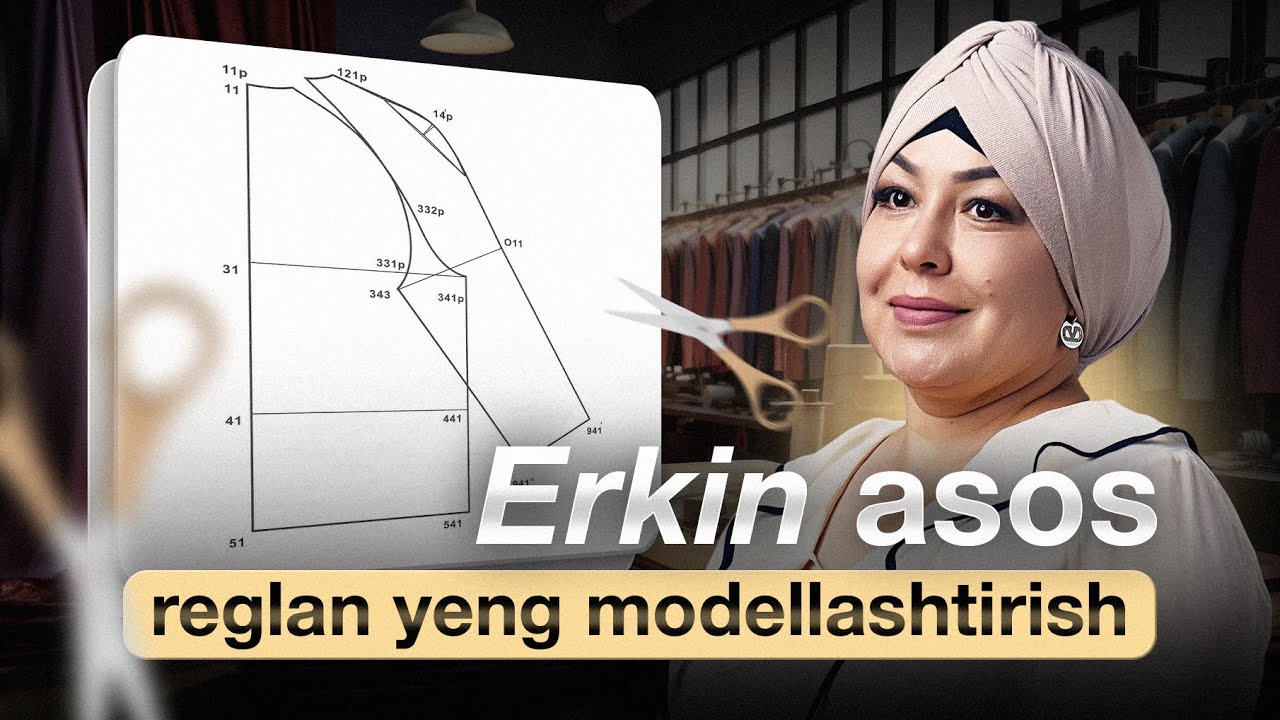 Tikuvchilar uchun: Erkin andoza  asos yordamida reglan yeng yaratish ”