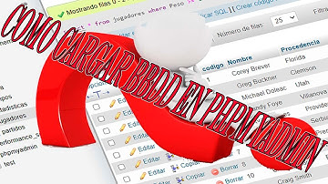 Como importar una base de datos en PHPMYADMIN