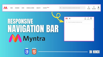 Creating Myntra Navbar Clone  | Responsive Navigation Bar Using HTML & CSS | In Hindi