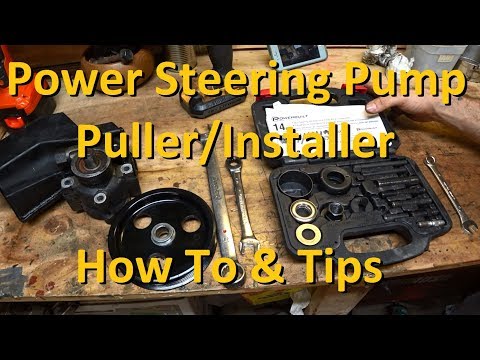 How To Remove/Install a Power Steering Pump Pulley