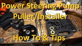 How To Remove/Install a Power Steering Pump Pulley