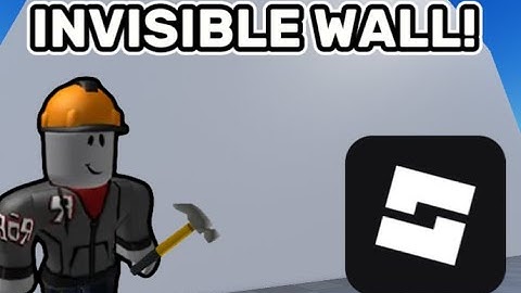 How to make an invisible wall in Roblox studio!