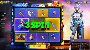 3 Spins on New Solstice Draw | Legendary SP-R 208 Dual Persona & Urban Tracker Enforcer | COD Mobile