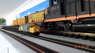 G Scale model railroad around the ceiling room layout.