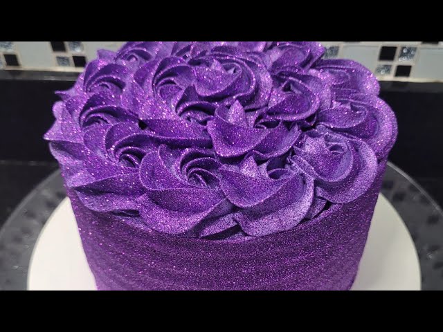 DECORAÇÃO DE BOLO WAVE CAKE NO DEGRADÊ LILÁS/ROXO