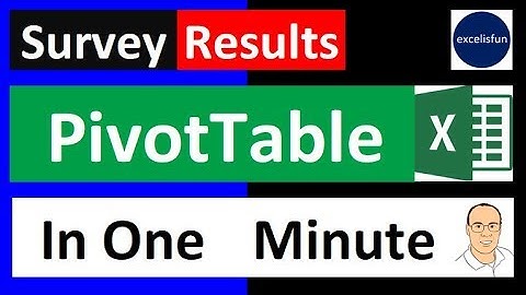 Summarize Survey Results with PivotTable in One Minute -  Excel Magic Trick 1577