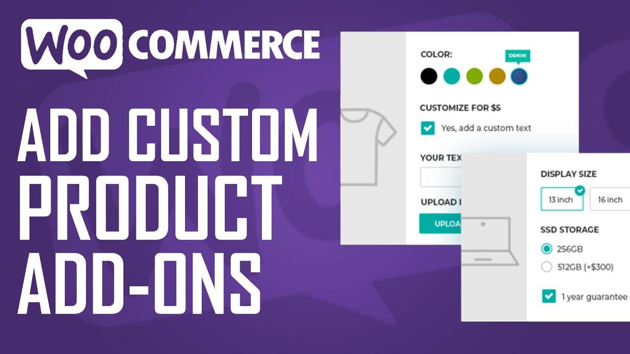 How To Add Custom Products Add Ons On Woocommerce - Easy Tutorial - YouTube