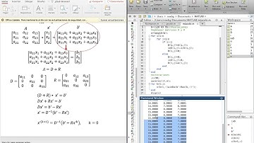 Método de jacobi MATLAB Programa y Teoría