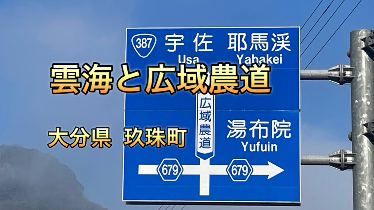 雲海が見れる広域農道でした　#雲海 #大分県玖珠町