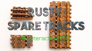 Rusty spare tracks with AK 11605 Rust Set - Acrylics