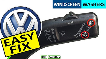 VW Windshield Washer vloeistof werkt niet, diagnose en Fix