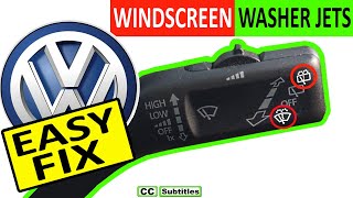 VW Windshield Washer fluid not working diagnose and Fix