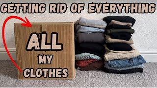 EXTREME MINIMALIST WARDROBE | GETTING RID of Clothes