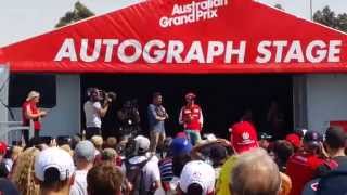 Sebastian Vettel 2015 Australia GP Public Interview ... Drops F Bomb :)