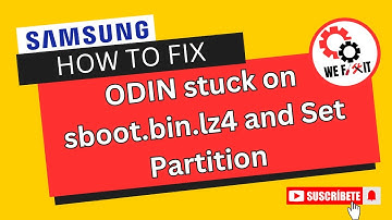 How to Fix ODIN stuck on sboot.bin.lz4 and Set Partition | Samsung A10