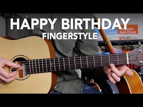 HAPPY BIRTHDAY - VERY EASY GUITAR TUTORIAL