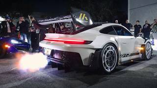 LOUD REVS, HUGE FLAMES | Supercars at Gintani Florida | Aventador Ultimae, 992 GT3RS, McLaren 765LT