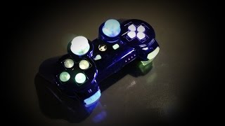 Custom Ps3 Controller "blue chromed rainbow" by CKS-Design [FULL HD]