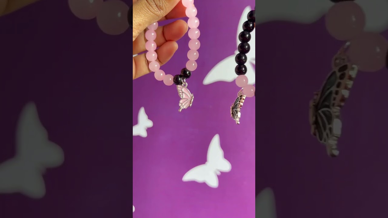 Magnetic Butterfly best friends / couple/ siblings bracelet | 