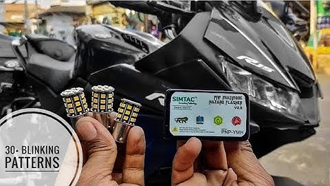 Hazard lights for r15 v3 30 + blinking petterns 1 year warranty