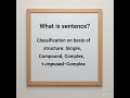 What is sentence? Sentence Structure: Simple, Compound, and Complex Explained |The English Prism