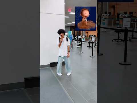 Charlie Brown Dances😀 #shorts#dance#dancevideo#dancing#momandkids#charliebrown#airport#fun#travel
