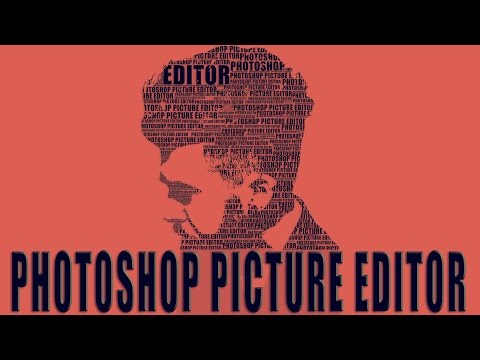 Creative Text Portrait Poster in Photoshop