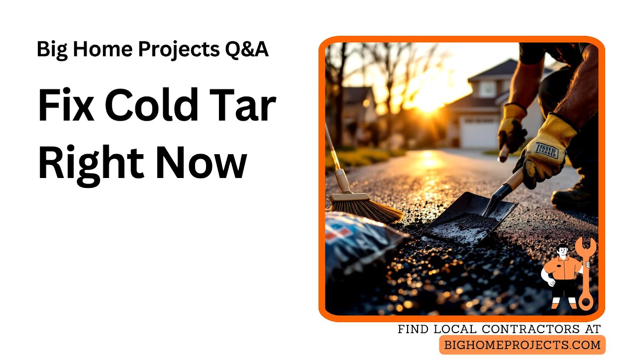 Cold Tar Patch Layered Compaction and Cure Guide - YouTube
