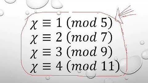 Number Theory: Solving Systems of Linear Congruences