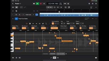 Vocal Tune Studio in Logic Pro for iPad