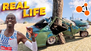 Kelvin Kiptum Realistic Car Crashes | Real Life on [BeamNG.Drive] #19