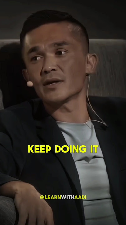 Sunil Chhetri about discipline 💯