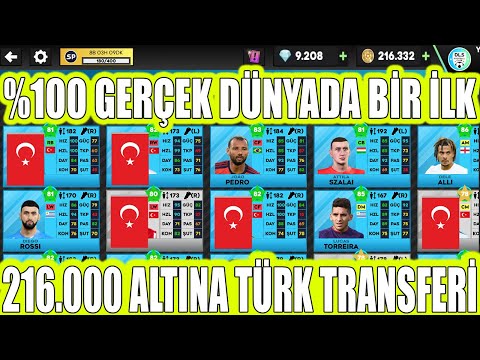 216.000 ALTINA TÜRK TRANSFERİ ! - DÜNYADA BİR İLK ! - DLS 23 - DREAM LEAGUE SOCCER 2023