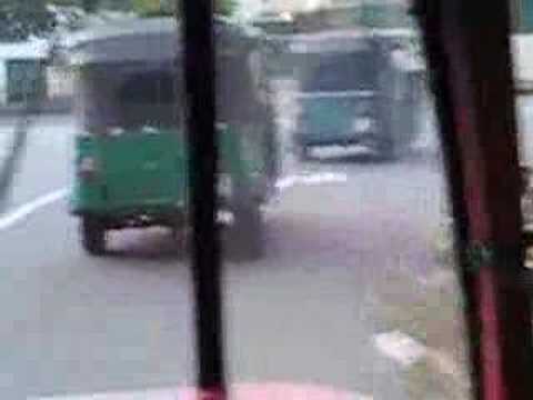 Wacky races in a tuktuk - Barmy Army in Colombo, D...